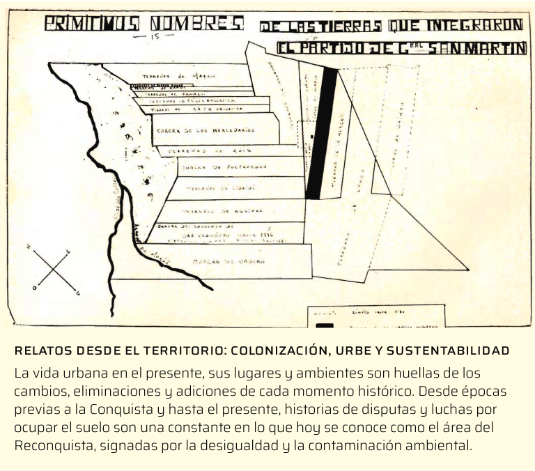 Relatos desde el territorio: colonizacion, urbe y sustentabilidad